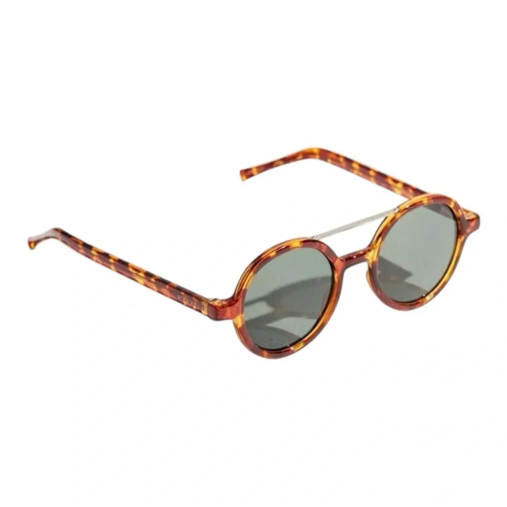 KOMONO Vivien Tortoise Demi Sunglasses NEW round brown gold UV400 - Picture 2 of 11